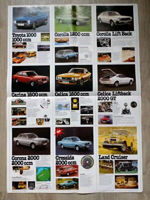 Toyota 1000 Corolla Lift Back Carina Celica Land Cruiser Prospekt 8.1977