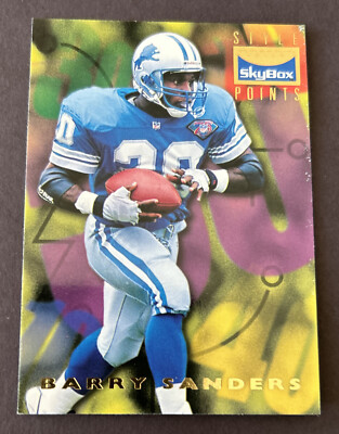 BARRY SANDERS 1995 Skybox Premium Football  Style Points #146 Detroit Lions HOF