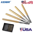 5PCS Dental Endodontic ENDO-Z Tungsten Carbide Burs FG Round Bur High Speed 21mm