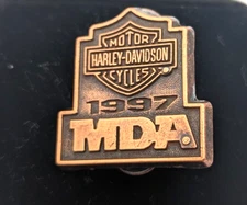 1997 MDA Harley Davidson Motorcycle PIN Badge