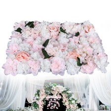 60x40cm 6 Pieces Artificial Flower Wall Panel Wedding Venue Rose Hydrangea Wall