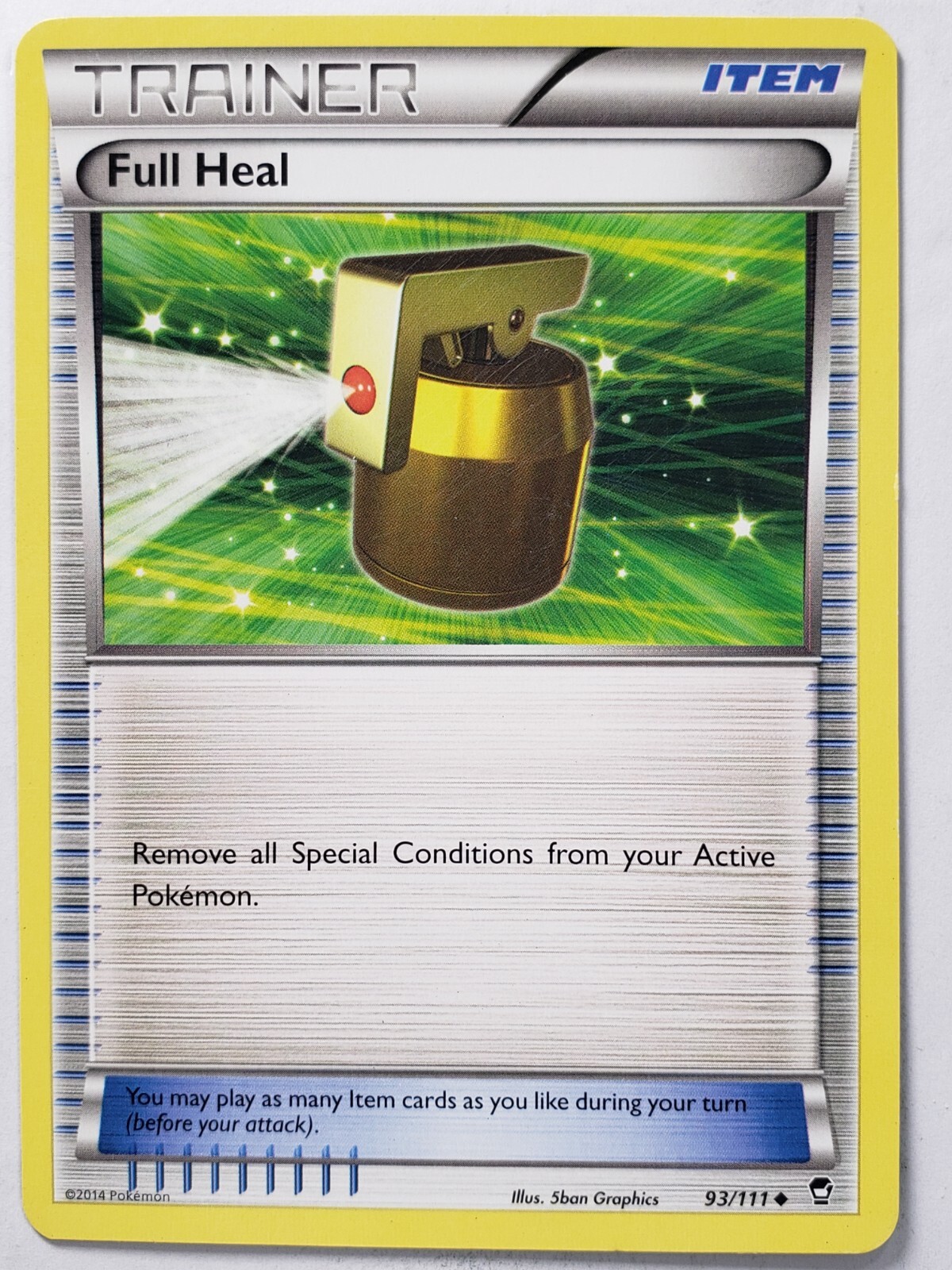 Full Heal 93/111 PL / LP - Furious Fists Pokemon Card - $2 Combined Shipping