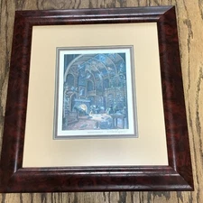 Fireside Fairytales Signed Randal Spangler Print Matted Framed