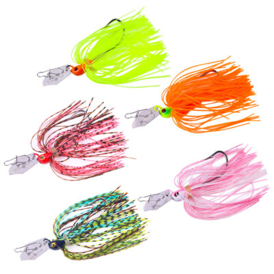 5 Stück 11g Blade Chatterbait Klingenköder Buzzbait Spinner Köder Hecht Barsch