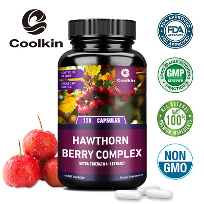 Hawthorn Berry Complex 1330mg - Cardiovascular Health, Blood Pressure Support