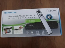 Pandigital Handheld Wand Scanner w/ Feeding Dock & Micro SD Card BLUE OPEN BOX