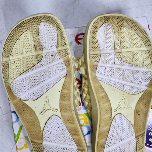 Jordan Sophia Slide Sandals Team Gold/Alabaster White Womens Size 10 DO8863-701 - Picture 15 of 16