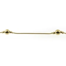 18k Gold Filled Snake and Ball Bead Anklet