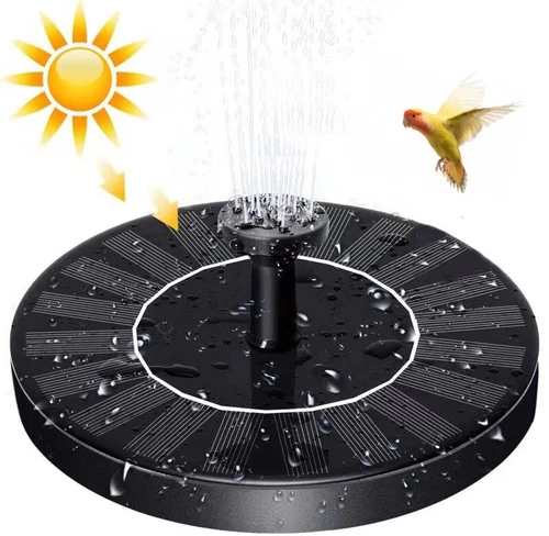 Solar Powered Fountain Pump For Bird Baths 4 Nozzles Garden Decoration Ponds - Picture 8 of 12