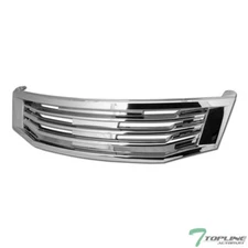Topline For 2008-2010 Accord 4 Door Sedan MU Style Front Bumper Grille - Chrome