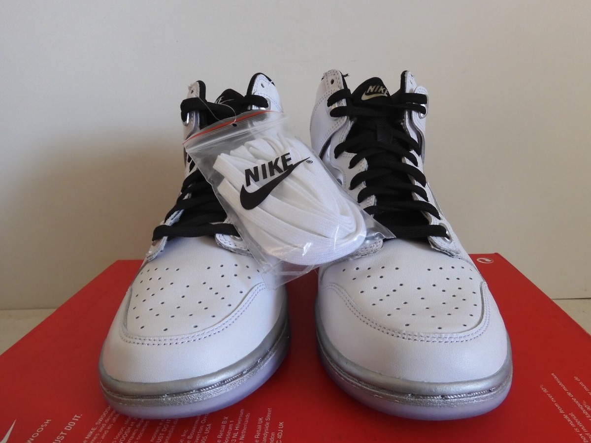 新品未使用★NIKE DUNK HIGH SE 22cm WMNS NIKE DUNK HIGH SE WHITE-METALLIC SILVER 