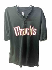 NEW MLB Arizona DIAMONDBACKS D*BACKS MAJESTIC 2-Button *COOL BASE* SHIRT 2XL