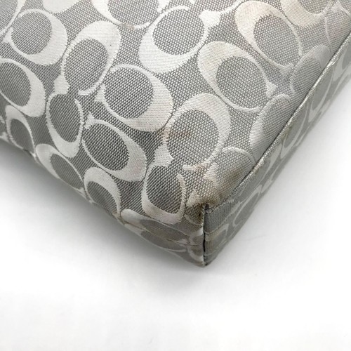 Coach Grey Signature Monogram Jaquard Penelope Lunch Tote F14693 - Picture 8 of 11