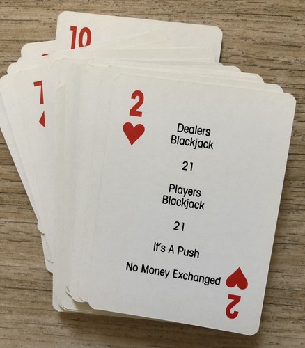 Ken Touroo 1992 HIT 17 Blackjack Strategie Kartenspiel Spielkarten mit Regeln - Bild 9 von 12
