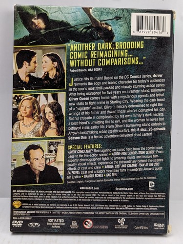 Arrow Season 1 DVD Region 1 NTSC PreOwned - Picture 2 of 4