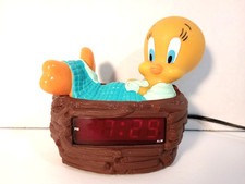 Vintage 1996 TWEETY BIRD ALARM CLOCK - Warner Bros Looney Tunes Westclox