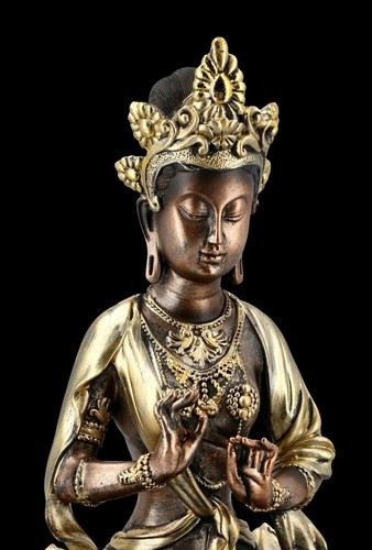 Meditierende Buddha Figur - Feng Shui Mönch Dekostatue - Bild 6 von 7