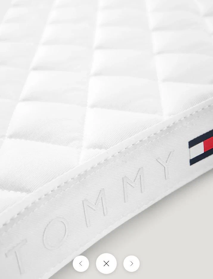 Tommy Hilfiger Equestrian Schabracke Stanford optic white weiß - Bild 3 von 4