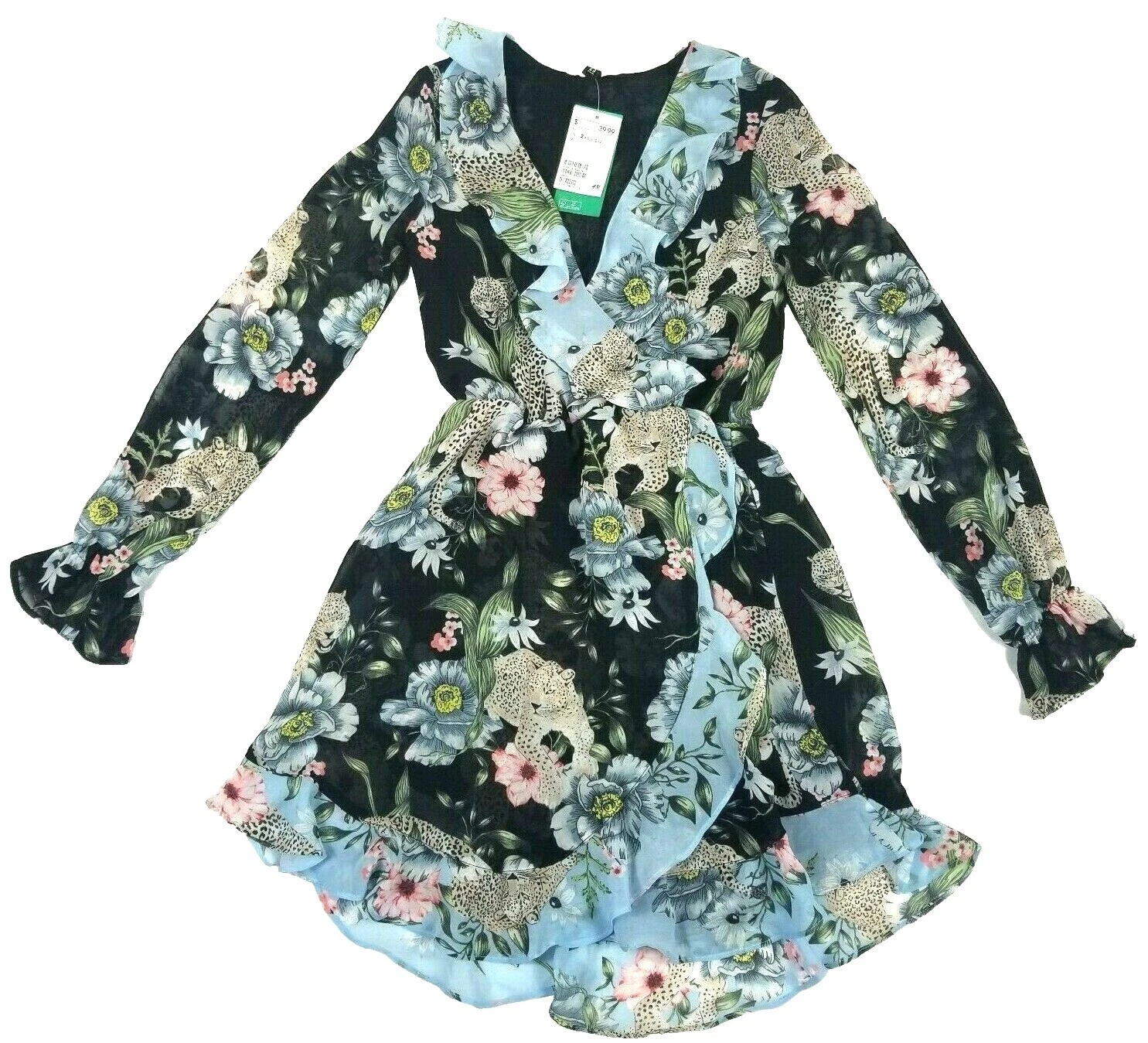 H&M Long Sleeve Casual Floral Dresses for Women