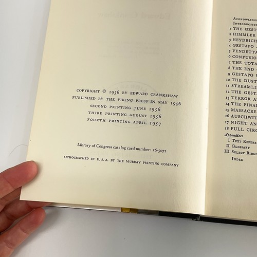 Gestapo Instrument of Tyranny Edward Crankshaw 1957 Hardcover Book - Imagen 8 de 21