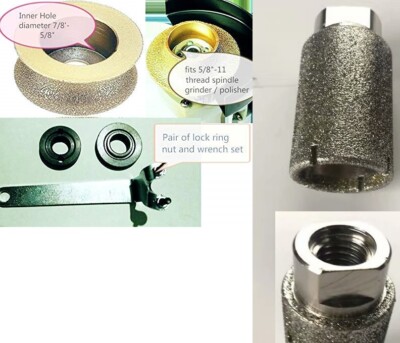 1'' Granite marble concrete Full Bullnose router bit sink grinding drum core bit