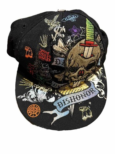 Black Death Before Dishonor Skull Sword Leader Sportmütze Passform Größe Large