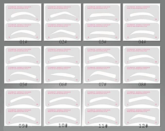 Printable Eyebrow Stencils Actual Size