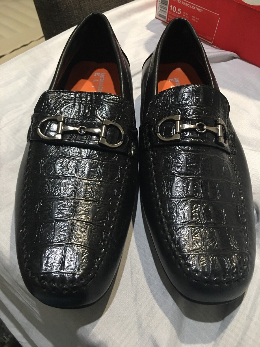 Antonio Cerrelli Elite Bit Loafers Men Size 12‎ Embossed Design Faux Leather Antonio Cerrelli Elite Bit Loafers Men Size 12 Embossed  main image 3