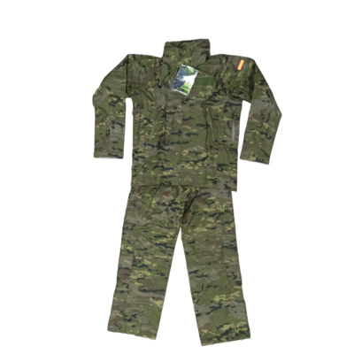 Genuine Spanish Army Storm Suit Waterproof Two-Piece Camo