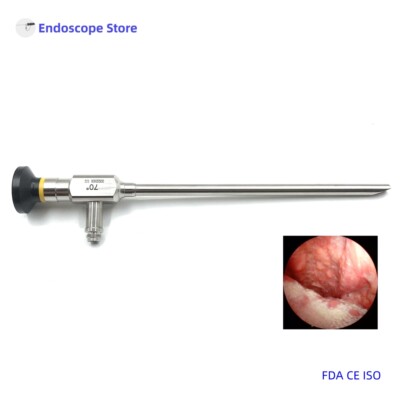 HD Medical Endoscope 70°/90° 6mm/8mm Laryngoscope Throat Examination Surgery