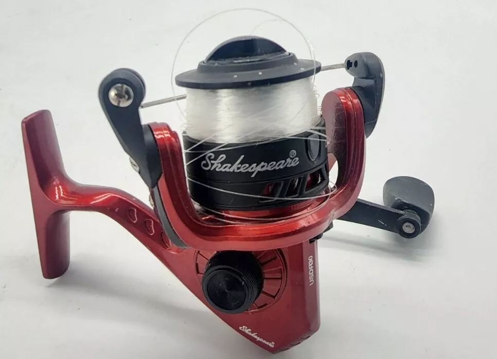 Shakespeare USDR30 Spinning Fishing Reel Red Preowned Good Condition