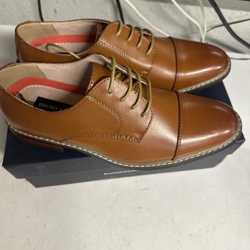 Bruno Marc Prince-6 Mens Size 8 Shoes Oxford Lace Up Round Toe Dress Shoes New - Picture 7 of 12