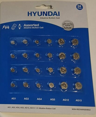 Hyundai Alkalisch Batterien Knopfzelle 24pk - Bild 1 von 2