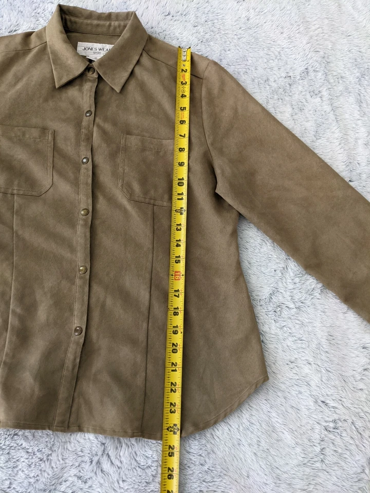 Jones Wear Sport Size 10 Western Style Pearl Snaps Long Sleeve Jacket Shirt EUC - Image 4 of 4