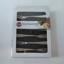 Norpro hors d'oeuvre Forks 18/10 Stainless Steel Polished Set of 6 Appetizer 