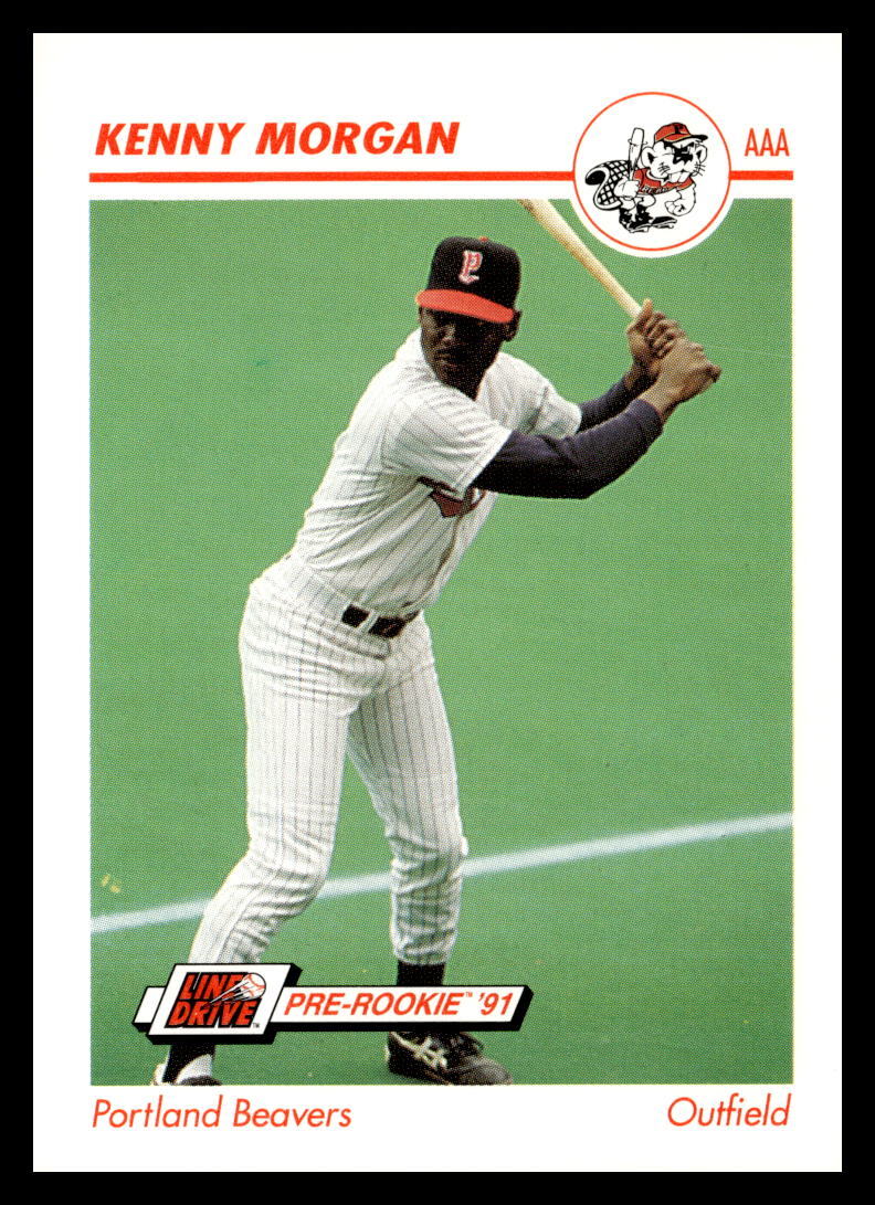 1991 Line Drive AAA #411 Kenny Morgan Portland Beavers Baseball