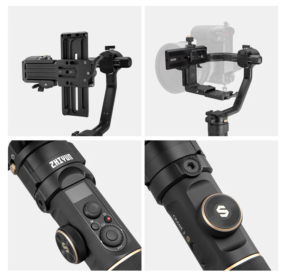 Zhiyun Crane 2S Cambo3-Axis Handheld Gimbal Stabilizer fr DSLR Mirrorless Camera - Image 2 of 4