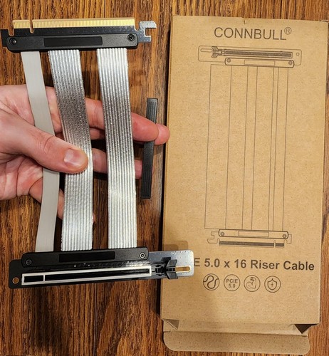 PCIE 5.0 X16 GPU Graphics Card PCI-E 5.0 Gen5 Riser Cable 90° GPU Adapter - 第 3/12 張圖片