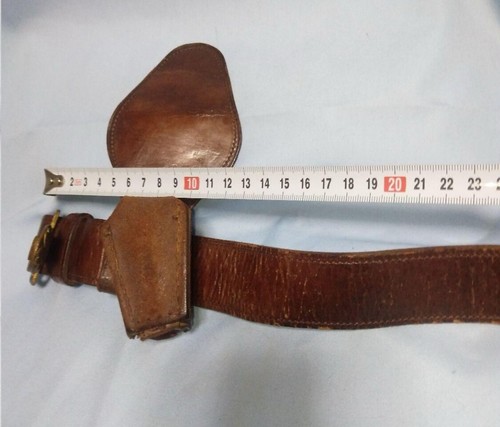 WWII Imperial Japanese Army Standard Bearer Leather Belt - Authentic - Picture 7 of 8