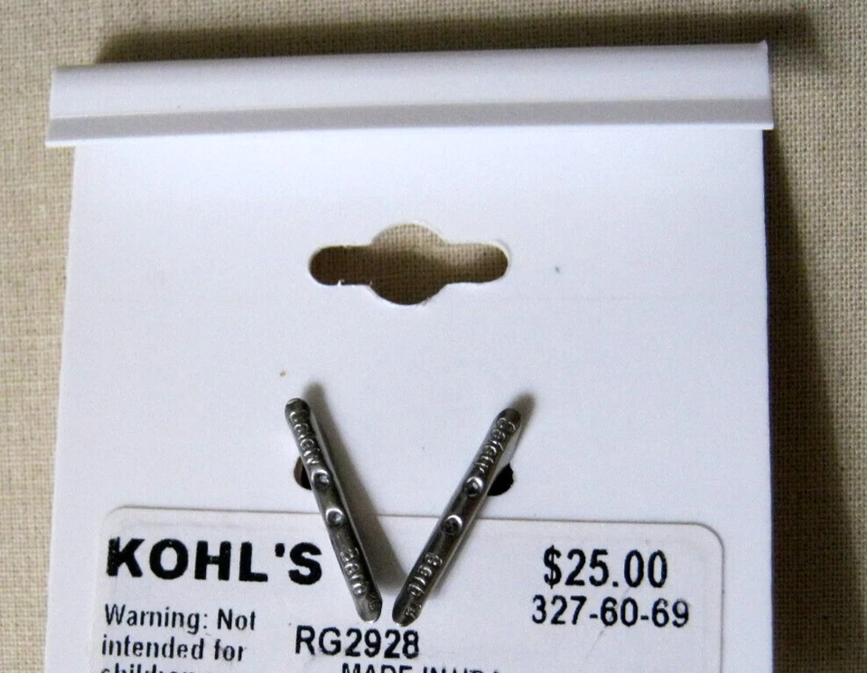 NOS STERLING SILVER Still on Card INDIVIDUALITY BEADS 2 Piece - Image 3 of 3