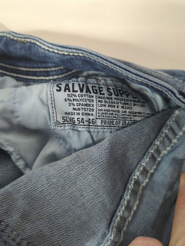 Salvage Buckle Jeans Mens 30s Blue Denim Mayhem Straight Regular Fit Light Wash - Picture 21 of 21