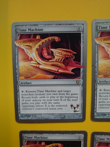 MTG Card. Time Machine playset. Unhinged rare artifact 4 cards - Picture 5 of 7