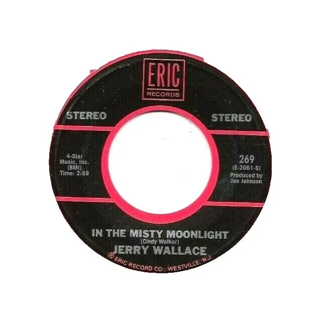Jerry Wallace 45 RPM Speed Vinyl Records