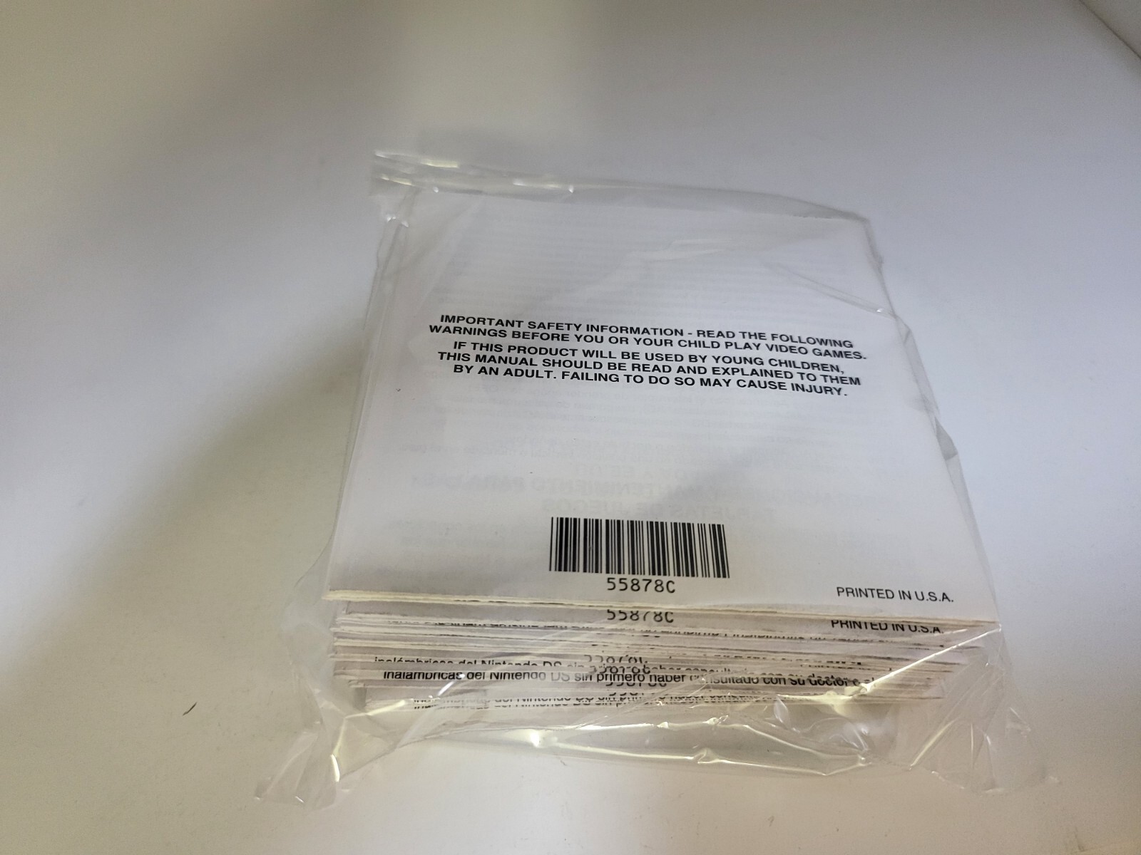 Safe Snorting Booklets 10 NEW Nintendo DS Health And Safety Precautions Booklet C/NTR-USA ...