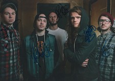 Miss May I band autographs fully signed 20x30 cm picture