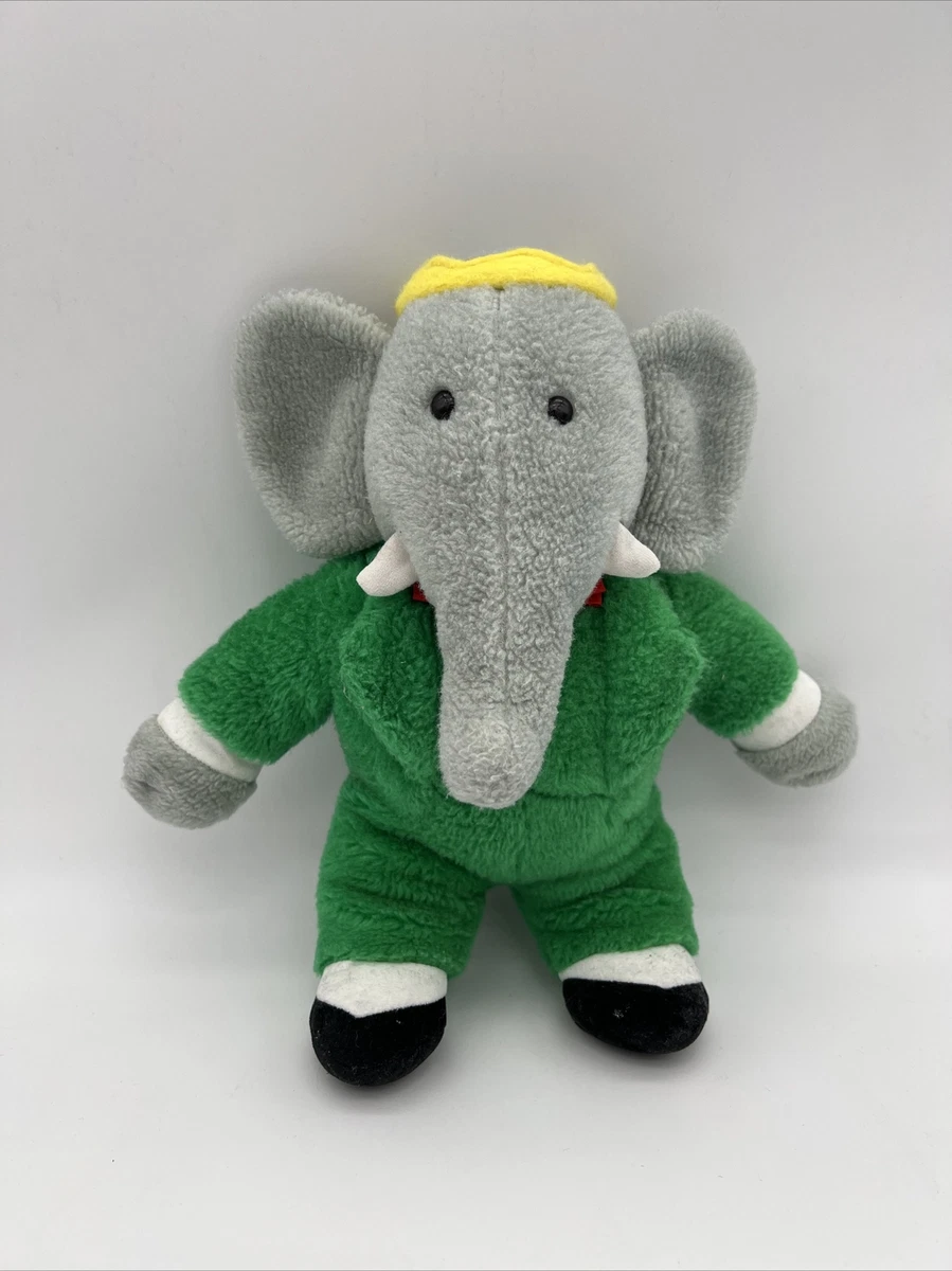 Peluche Doudou Babar L'éléphant Ajena Nounours Vintage - 1997