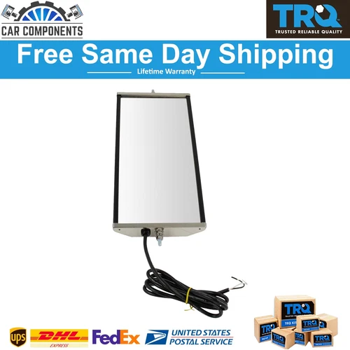 TRQ West Coast Mirror Heated 16x7 Stainless Steel LH or RH For 1960-2017 Chevy