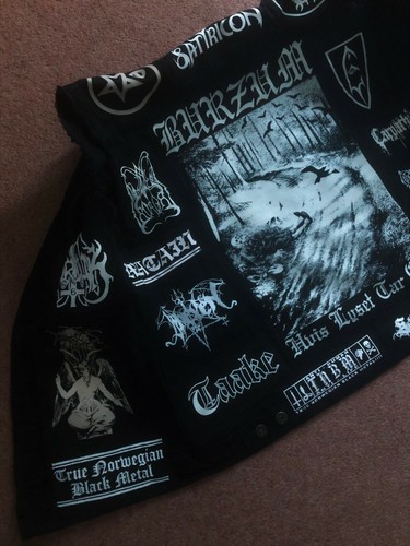 Chaqueta de Batalla True Scandinavian Black Metal Noruega Suecia Finlandia Chaleco Denim 3XL - Imagen 6 de 12