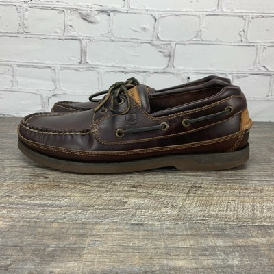 Sperry Mako 2-Eye Moc Leather Boat Shoe 