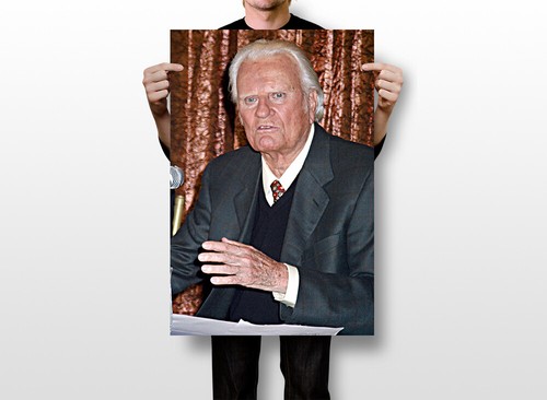 Evangelist Billy Graham Preaching In New York Wall Art Home Decor - POSTER 20x30 - Picture 2 of 4